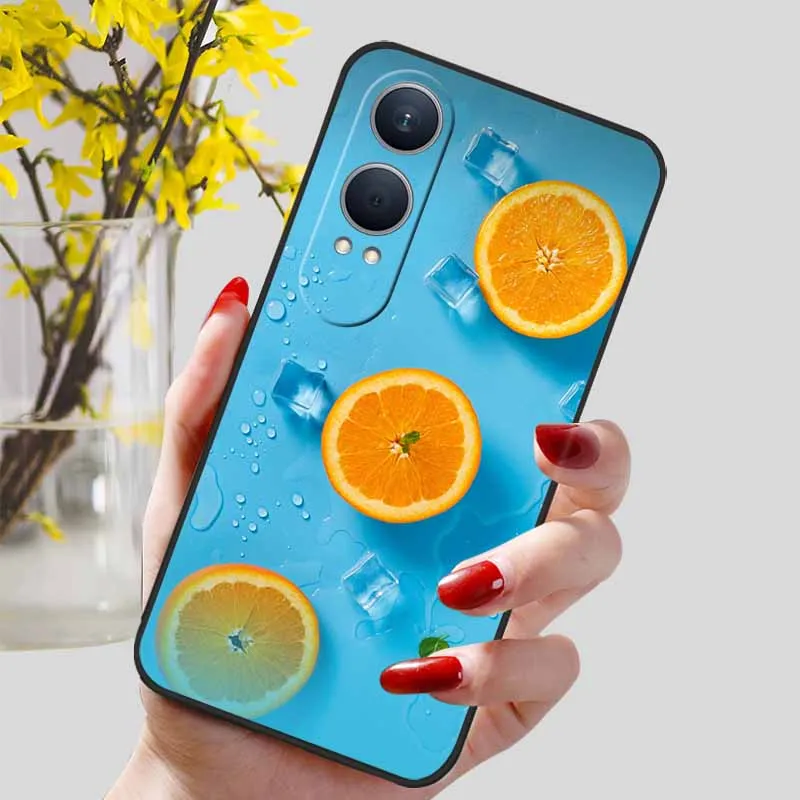 Floral Silicone Soft TPU Phone Case – Shockproof Protector Bumper Cover for OnePlus Nord CE4 Lite 5G
