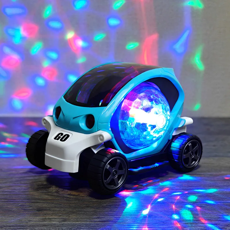Children's Electric Toy Car Flashing Music Omnidirectional Rotating