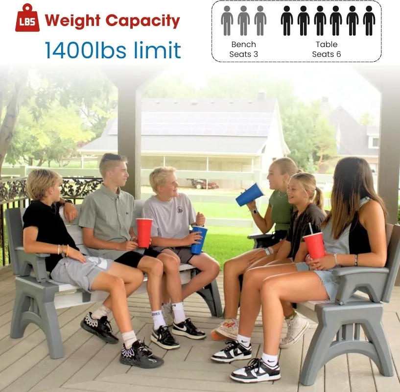 Convertible Bench Picnic Table 5