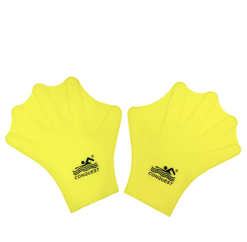 Gants de natation palmés avec gants d'entraînement, palmes aquatiques sans  doigts, pagaies à main pour la plongée et le surf, 1 paire - AliExpress