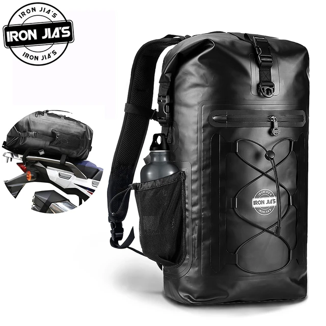 IRON JIA'S Motorcycle Backpack Multifunctional Organiser with Removable  Shoulder Strap Waterproof Hiking 35L Motocross Bag