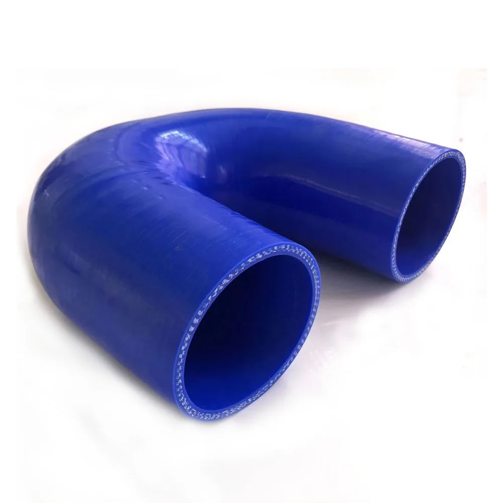 180 Degree Elbow Coupler Hose ID 19mm/22mm/25mm/32mm/38mm/51mm/57mm/63mm/70mm/76mm Intake Intercooler Pipe (4-PLY) Silicone