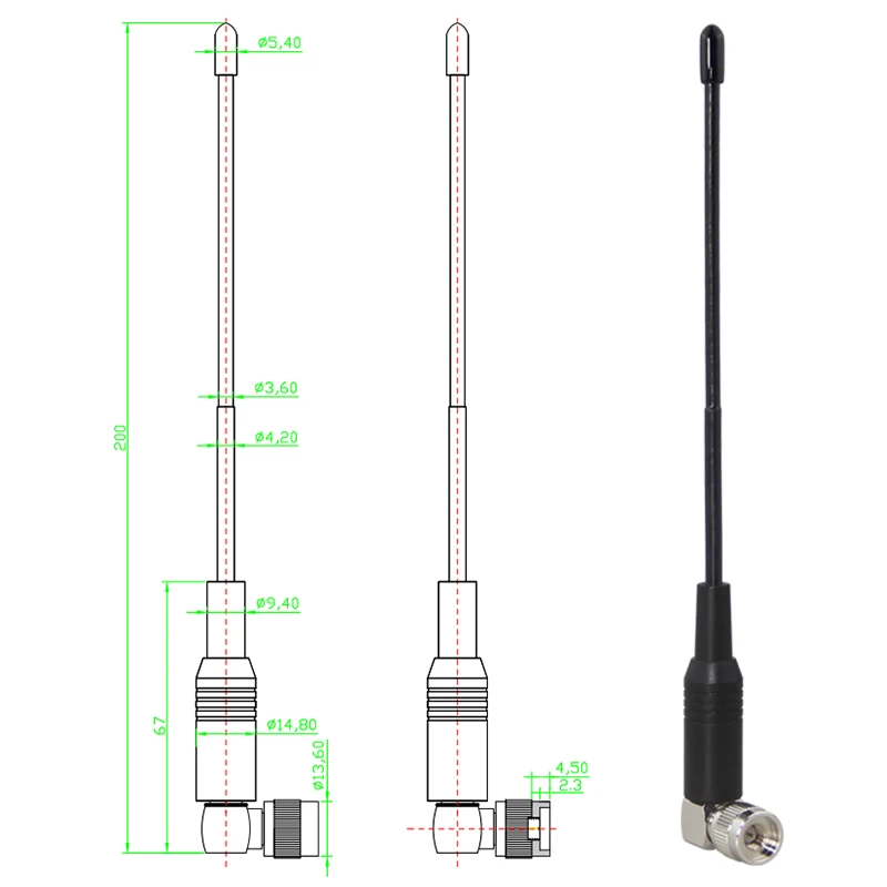 LORA 게이트웨이 소프트 안테나 433MHz 400 - 450MHz 470 - 510MHz 신호 증폭기 소프트 안테나 강화 SMA 남성 직각형