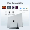 PULWTOP Vertical USB C Docking Station  with 4K@60Hz HDMI, 3 USB, SD/TF, PD3.0, RJ45, 3.5mm Audio for MacBook Pro/Air,Laptop 6