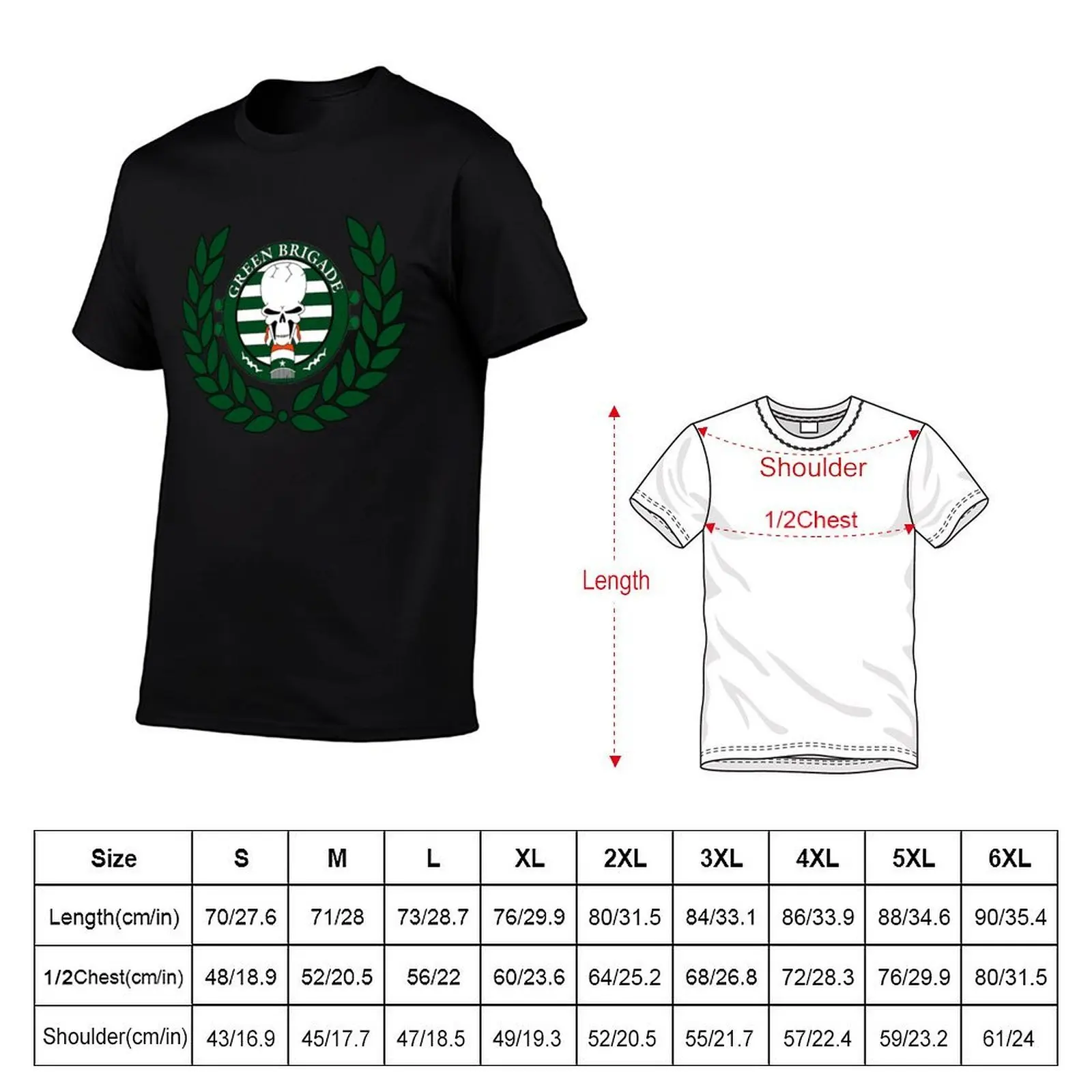 Green Brigade Celtic Men's Cotton Graphic Designer T-Shirt