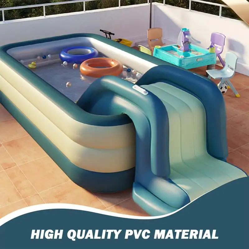 Inflatable Water Slide For Pool Blow Up Waterslide Summer Swimming Pool Waterslide For Backyard Parties Fun Adults & Kids