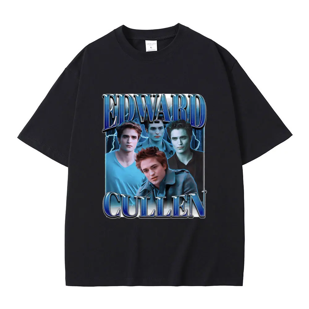 

Classic Vintage Edward Cullen Graphic Tshirt Best Famous Robert Pattinson Print T-shirt Men Women Hip Hop Cotton Oversized Tees