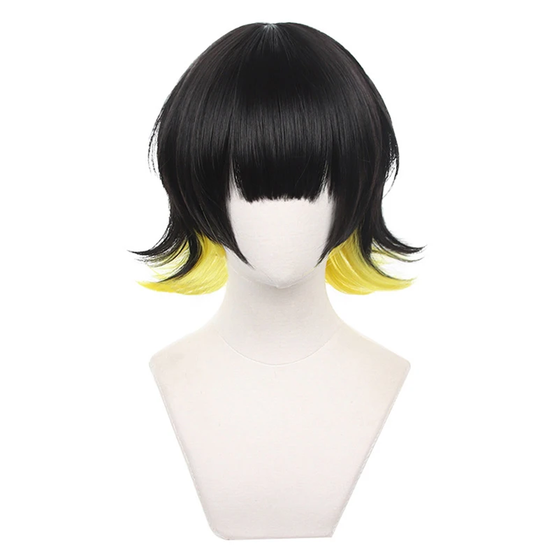 Anime Blue Lock Bachira Meguru Cosplay Wig Men Heat Resistant Synthetic Wig Halloween Carnival Role Play Props cosplay wig