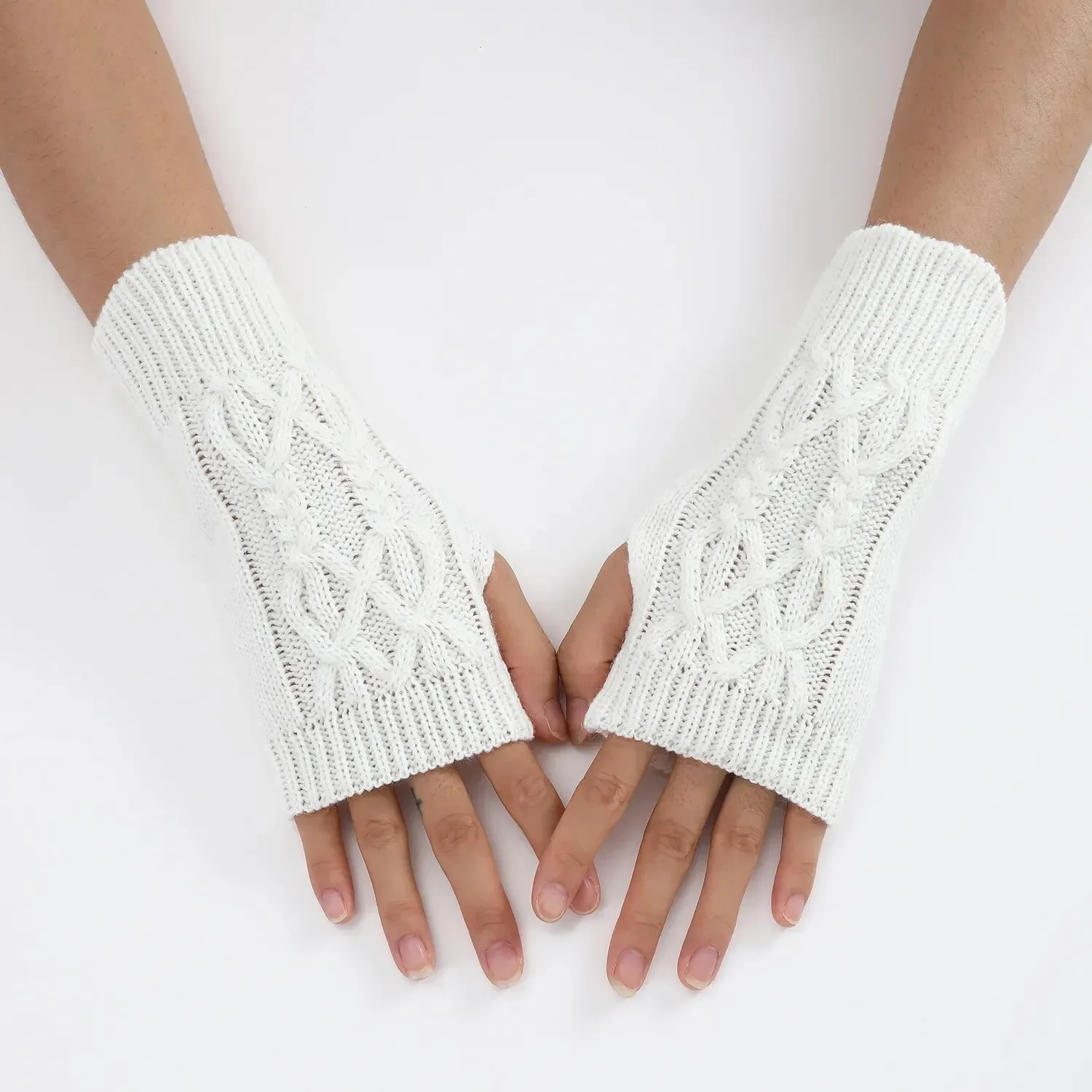 Guanti mezze da per donna Guanti invernali morbidi e caldi in lana lavorata a maglia Guanti morbidi e caldi con mezze da Guanti unisex