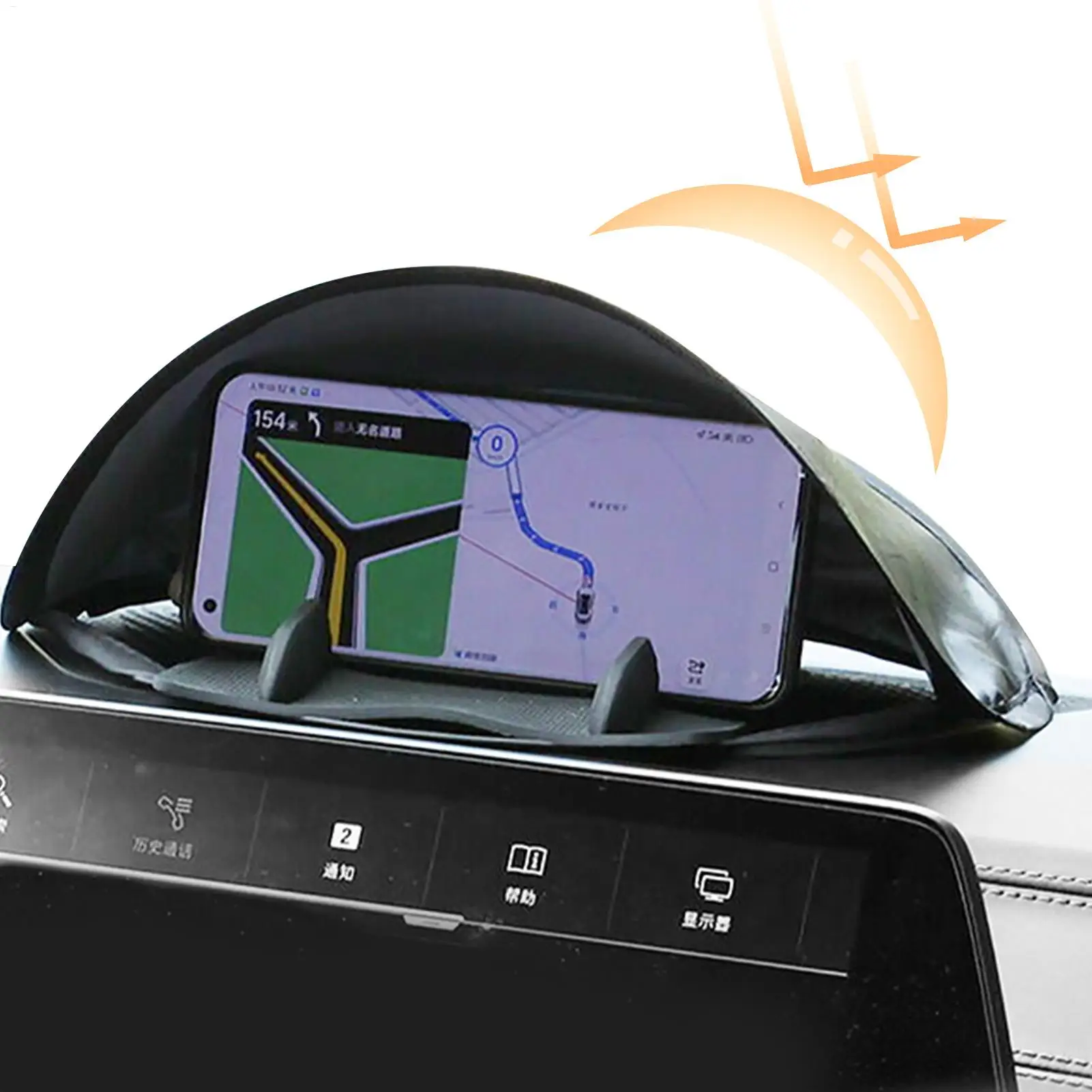 1pcs Car GPS Navigation Sunshade Visor Cover Sun Shade Barrier Light Cover GPS Navigator Case Auto Interior Accessories