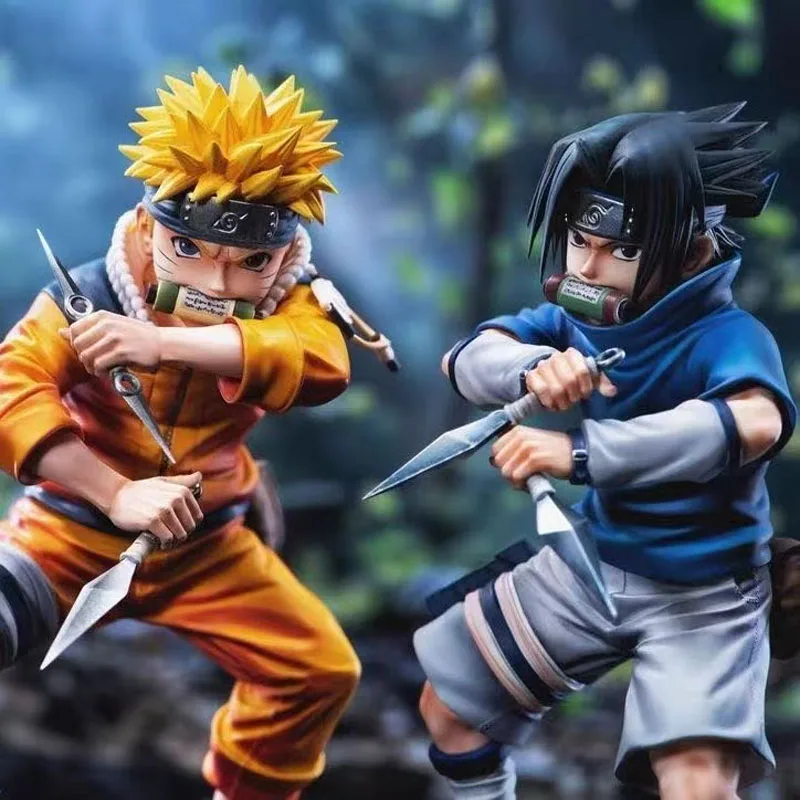 Anime Naruto Figuren Sasuke Uzumaki Naruto Figur PVC Actionfiguren Puppen Sammlung Dekoration Modell Spielzeug Geschenk