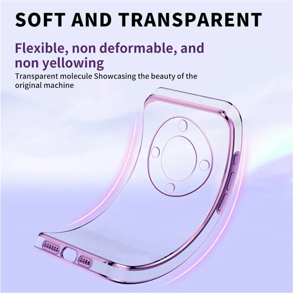 Enhanced Magnetic Shockproof TPU Case with Plating and HD Protection