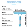 SEAMETAL 3 IN 1 Car Scraper Window Cleaning Wiper Muitifunctional Glass Brush Silicone Squeegee for Car Household Cleaning Tools 2