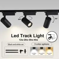 LED Track Light Set COB Track Lamp Rail Lighting for 20/30/40W Home Spotlight Indoor Clothing Shop Store Bedroom Lamp Fixture 1