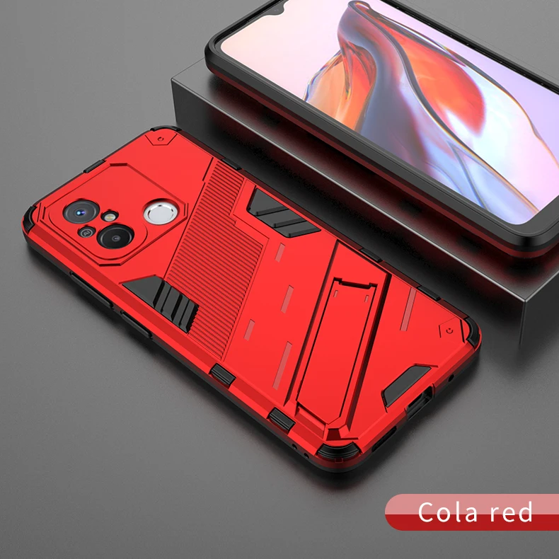 Durable Armor Holder Back Phone Case with Stand Feature