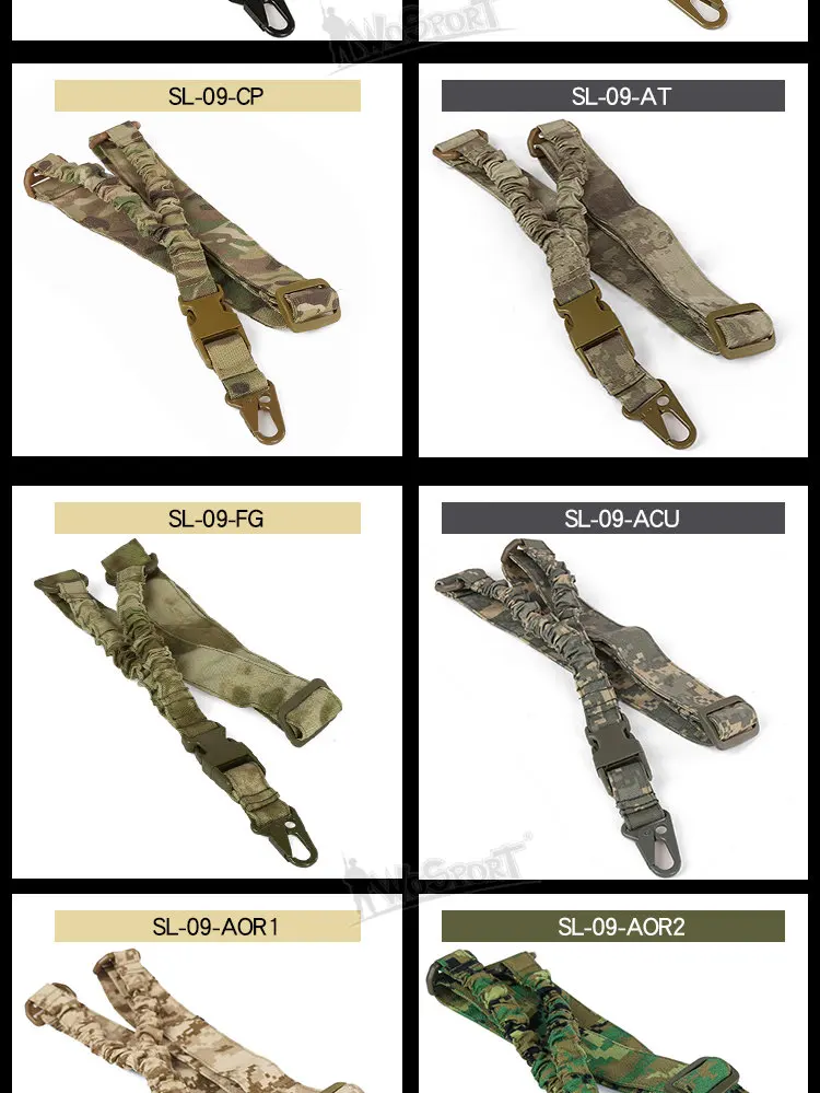 Taktischer Einpunkt-Gewehrriemen Verstellbares Airsoft-Jagdzubehör – Detail 6