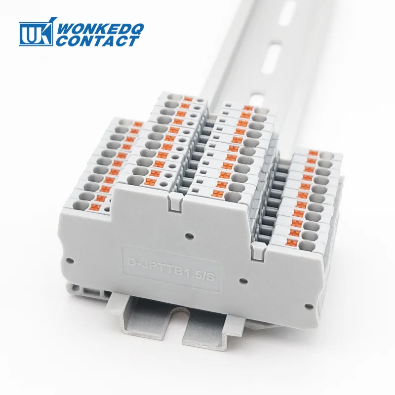 100Pcs D-PTTB-1.5/S Abdeckung Für 1,5 mm² Doppel-Ebene Din Terminal Block PTTB1.5/S Stecker Zubehör PTTB 1,5mm Ende Platten – Detail 7
