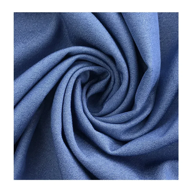 Washable Water Jeans Fabric No Need to Wash Hemp Denim Fabric Spring Summer Jeans Outerwear Tissue for Men Women Children