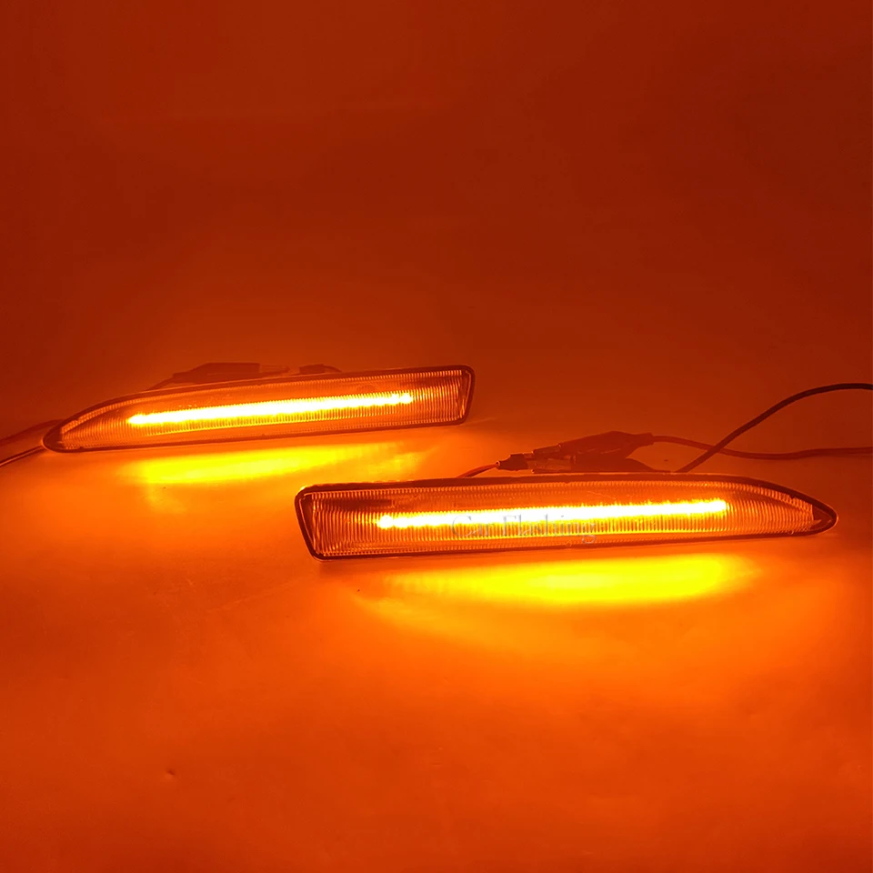 Kit 2 Clignotants Latéraux Fumés à LED Ambre Pour Ford Focus II III, Mondeo IV (2010-2017) - Sans Erreur Canbus