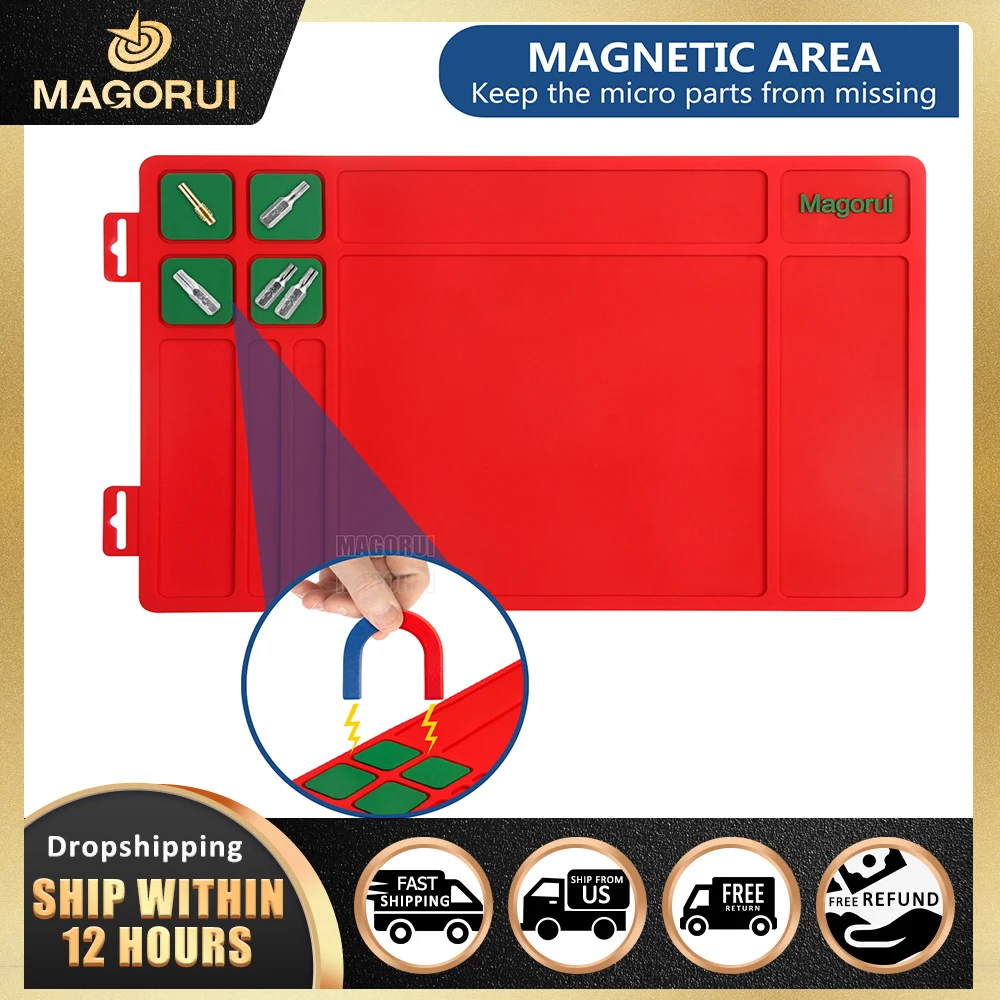 Magorui Gun Repair Mat With Pistol Gun Clean Pad PVC For Glock