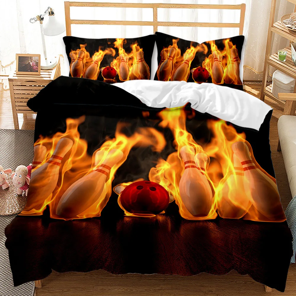 2/3pcs �౸ �߱� Duvet Ŀ�� ��Ʈ ������ �� ħ�� ���� �ҳ� �ʴ� 3D �μ� �̺� Ŀ�� �ɼ� ũ��