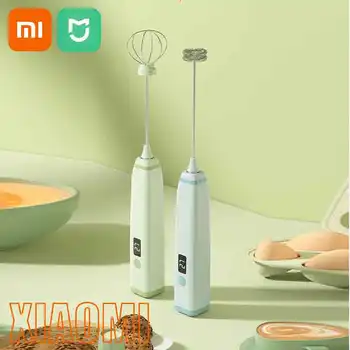 Xiaomi Montalatte elettrico Frullino per le uova portatile Frusta per caffè portatile Miscelatore per schiuma Schiumatore per latte da cucina ricaricabile per uso domestico 1