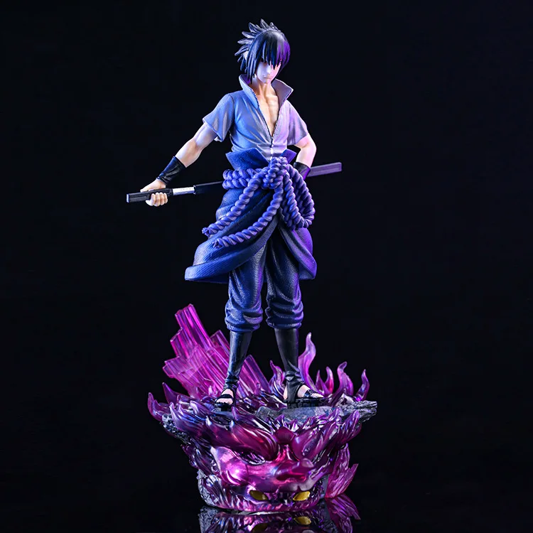 Naruto Anime Figures 36cm Uchiha Sasuke Figure Susanoo PVC Statue Gk Figurine Model Collection Doll Decoration Ornament Toy Gift