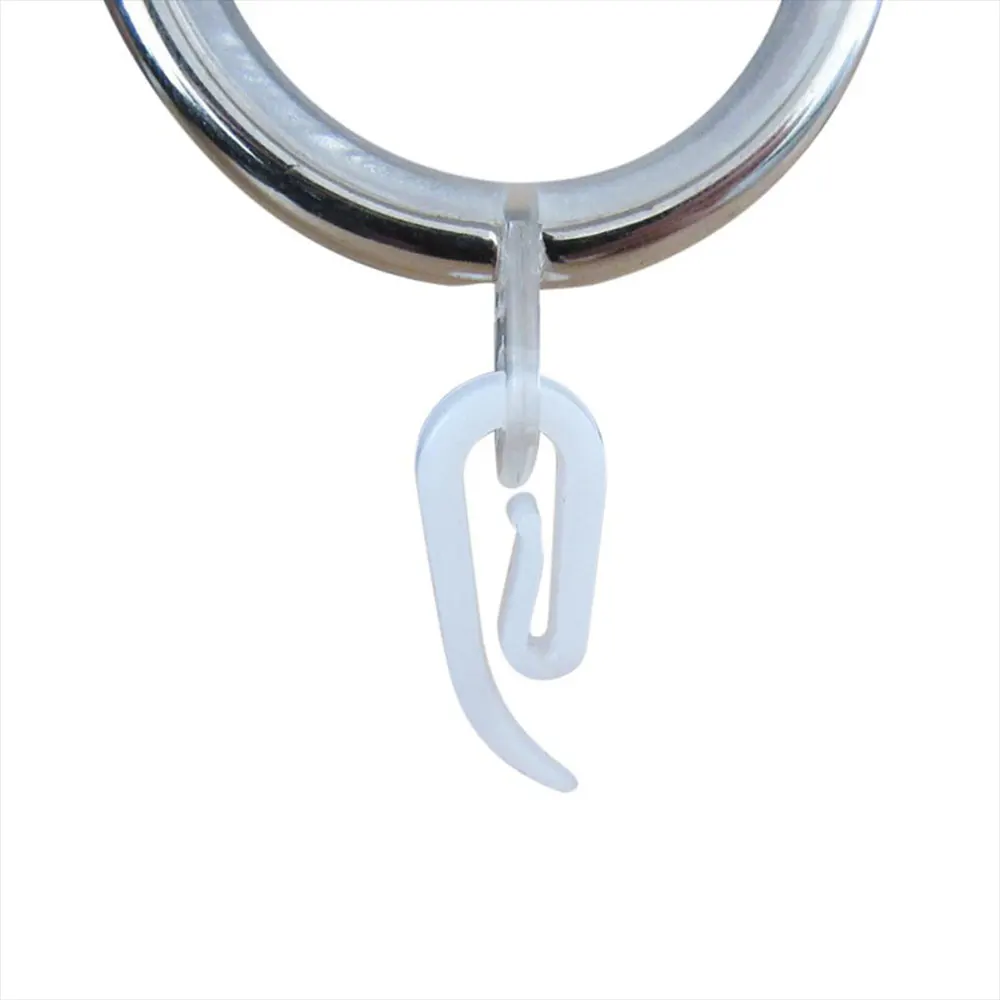 Plastic Shower Curtain Hooks Durable 6 Shape Curtain Hooks Window Hanger Bathroom Accessories 100pcs curtain hooks shower curtain hooks