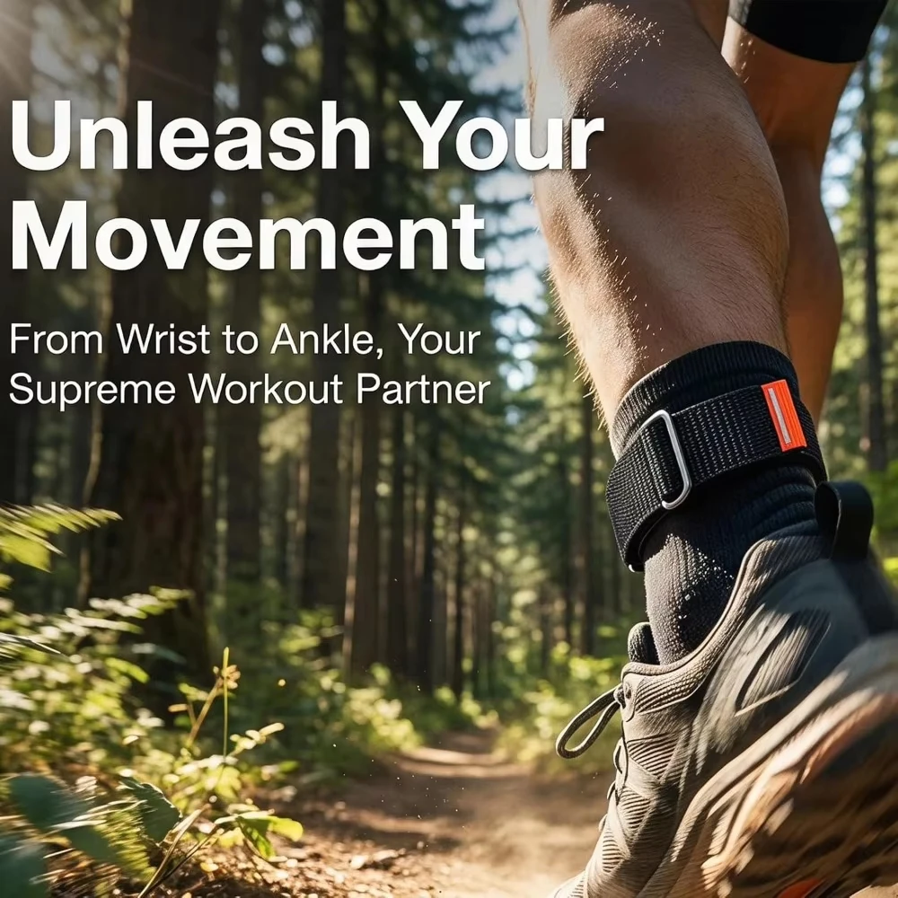 Enhanced Nylon Loop Fitness Tracker Armband with Metal Case