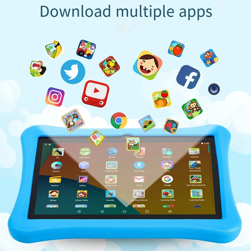 10 Inches Children Tablet For A133 Android 4+64G Smart Learning Machine With Parental Controls EVA Tablet 3