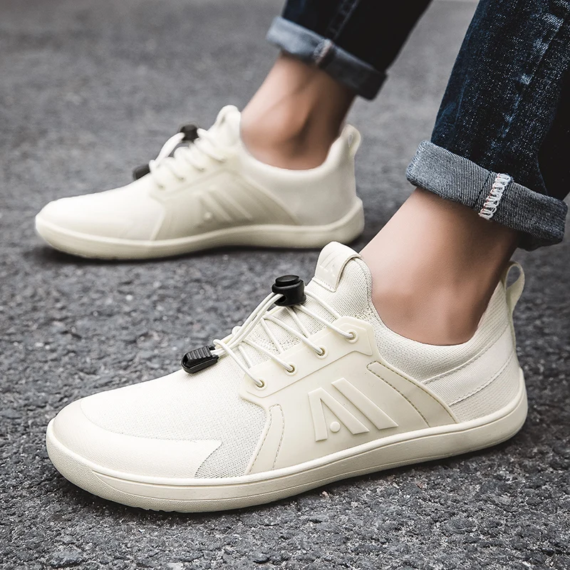 Flat base men's and women's wide toe box men's minimalist barefoot shoes with a scattered sole cross suitable for women's shoes 4