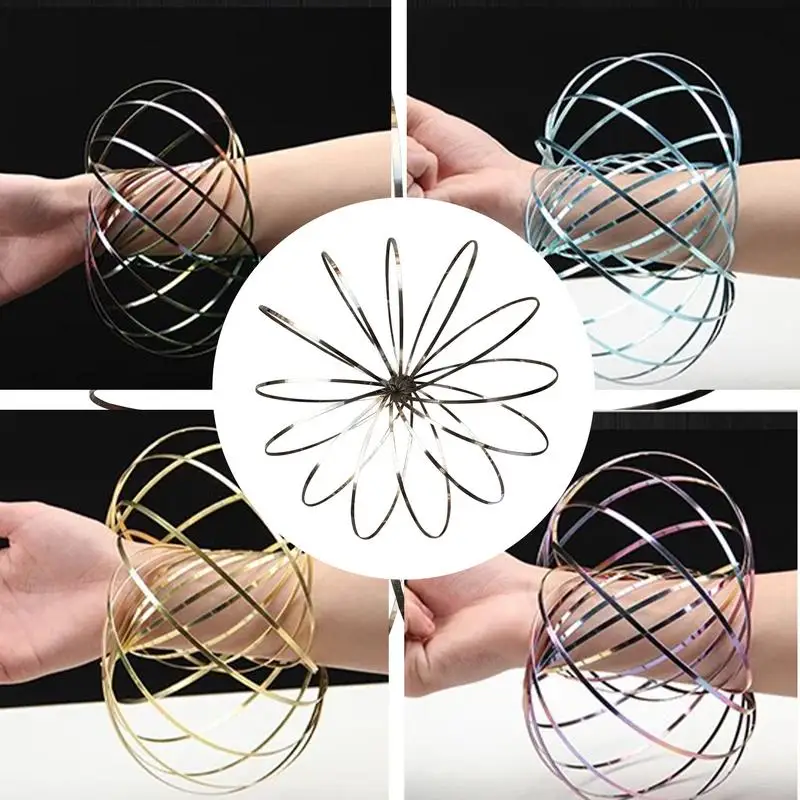 Anneaux de Flux,Magic Flow Ring,Jouets d'Anneaux d'Écoulement 3D