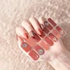 Heallor Semi Cured Gel Nails Art Stickers For Nail Art Diy Manicure Salon 3d Laser Hot Stamping Nail Art Stickers Japanese Color 6