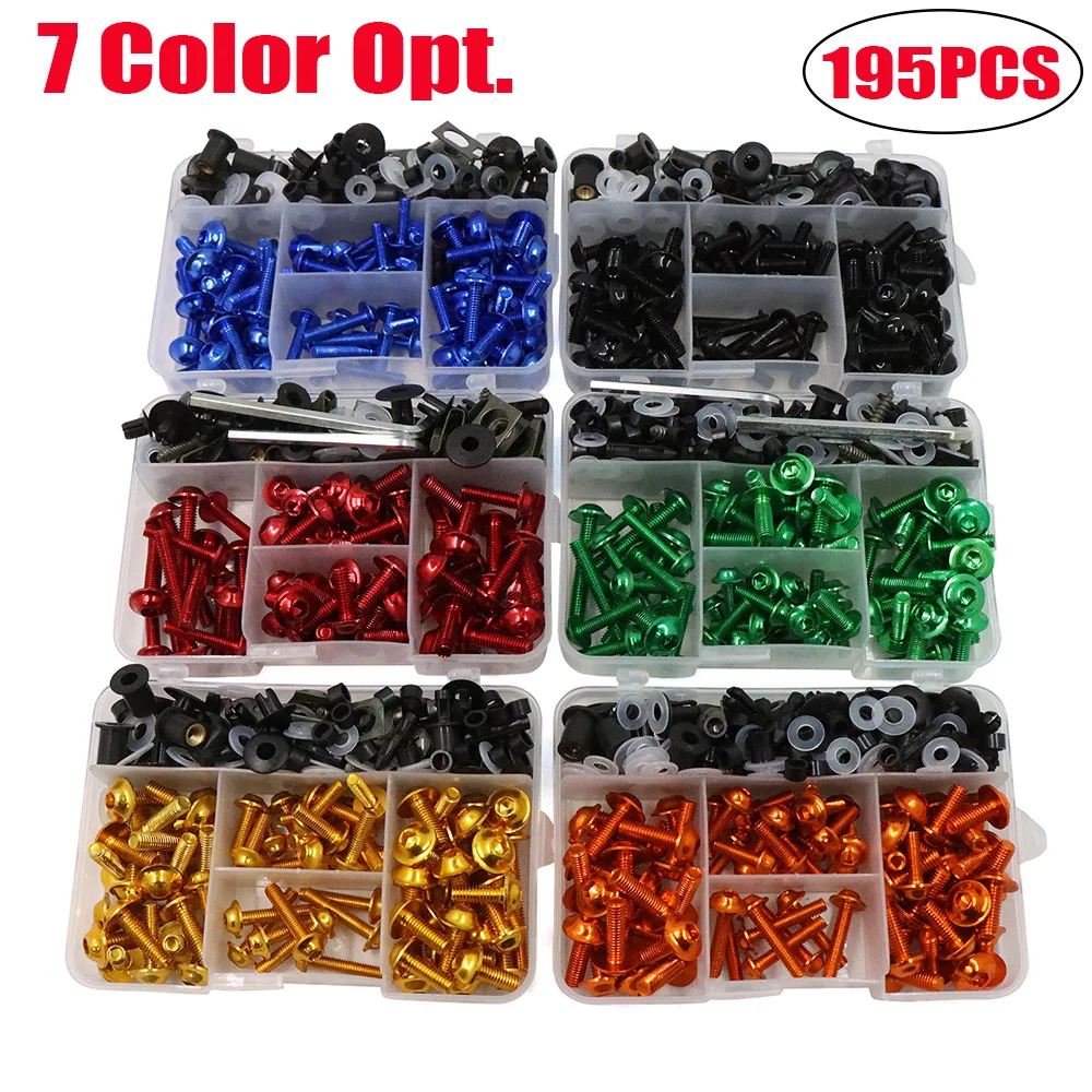 Болты для Kawasaki NINJA 250R 300 ER6 650 ZX6 ZX7 ZX9 ZX10 ZX12 ZX14 Z1000 Z900 Z800 Z750 Z650 Набор гаек и болтов материково...