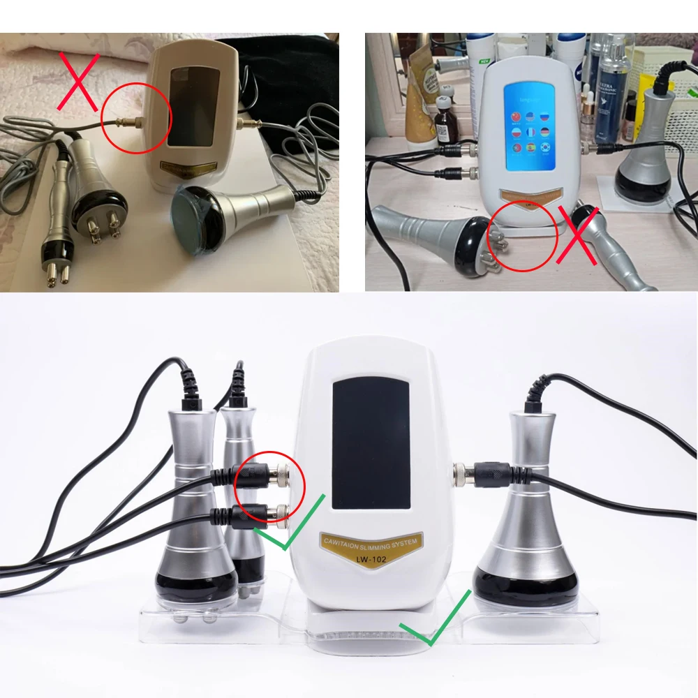 3 in 1 40K Cavitation slimming machine ultrasonic body shaping massage RF facial skin tightening lifting device with stand