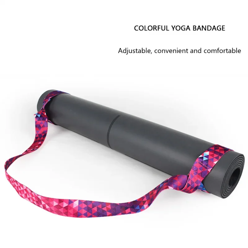 Adjustable Yoga Mat Strap Belt Sports Sling Shoulder Carry Strap Belt Exercise Stretch Fitness Equiment Elastic Yoga Hot