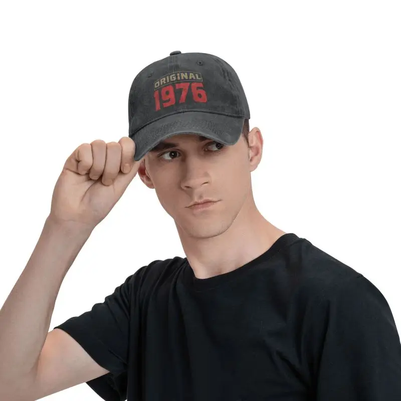 Cotton Birthday Gifts Baseball Cap for Men Women Adjustable Unisex Dad Hat Summer Original Born In 1976 Quality Certified