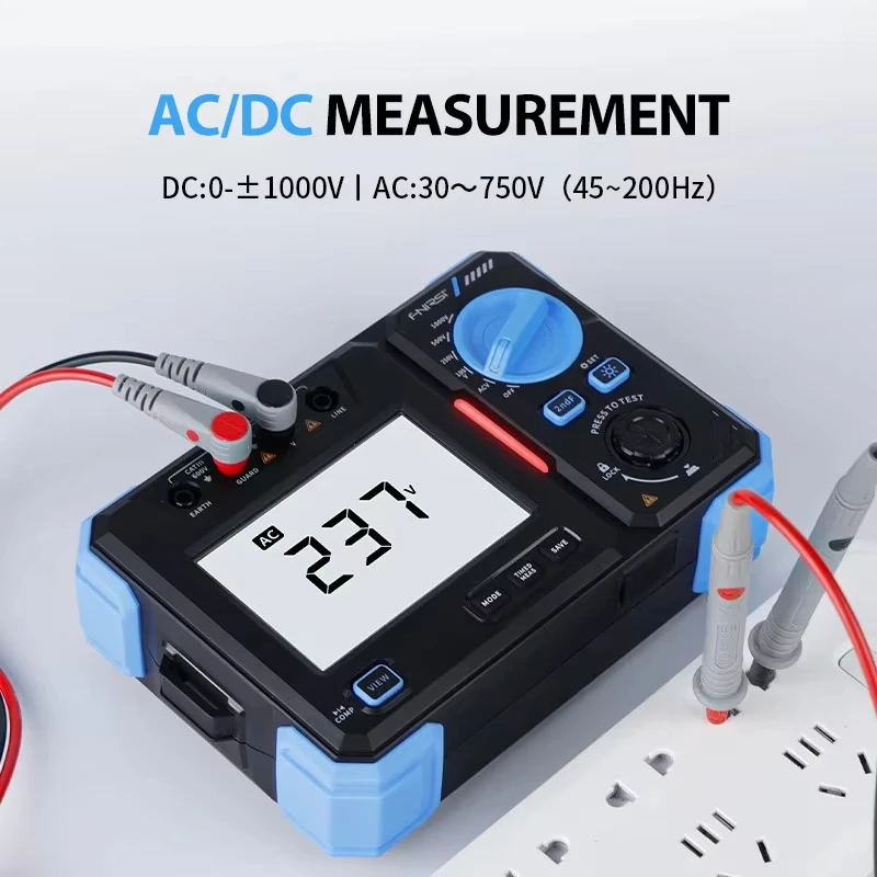 MRT-1050 Insulation Resistance Tester 1000V 20GΩ Megohmmeter AC DC Voltage Measu