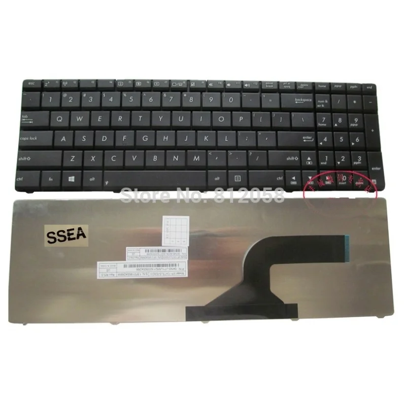 

Новая английская клавиатура для ноутбука ASUS X54H X53S N73S N53S P52E N51 N50 N53 K54