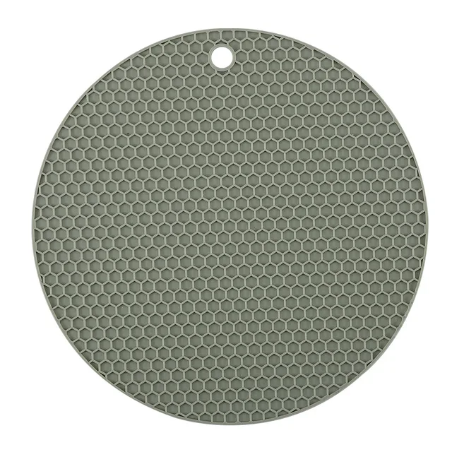 Green round mat