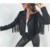 Women's Black Jacket 100% Genuine Pure Soft Suede Leather Fringe Jacket