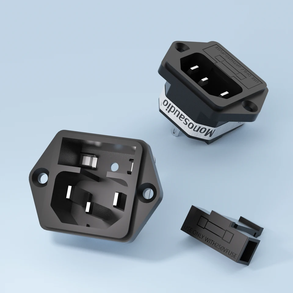 3 pezzi FURUTECH FI-06(G) presa di ingresso IEC 3 pin 3 pezzi FURUTECH FI-06(G) presa di ingresso IEC 3 pin
