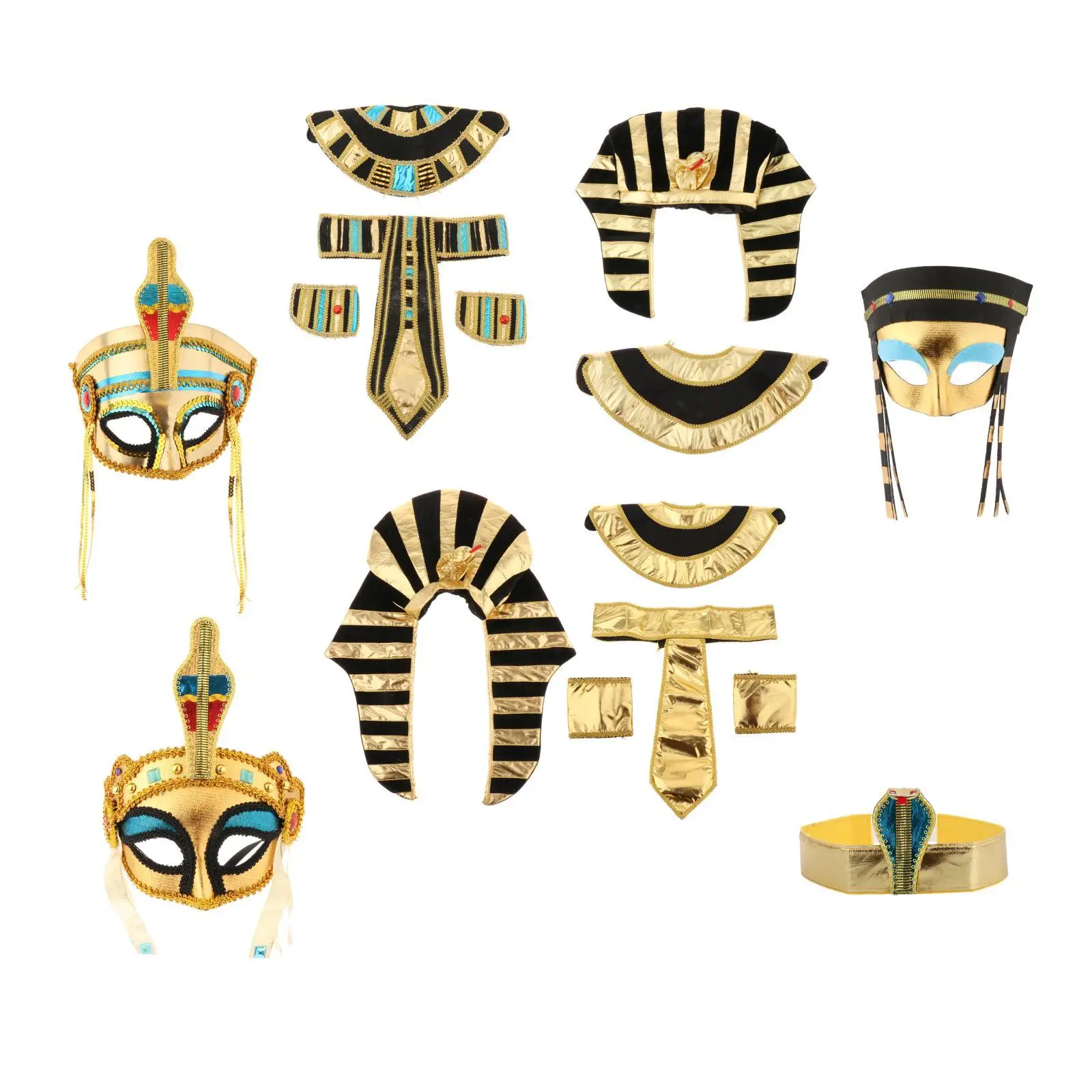 Egyptian Costume Egyptian Headband Festivals Women Men Birthday Mask Supplies Hat Headpiece