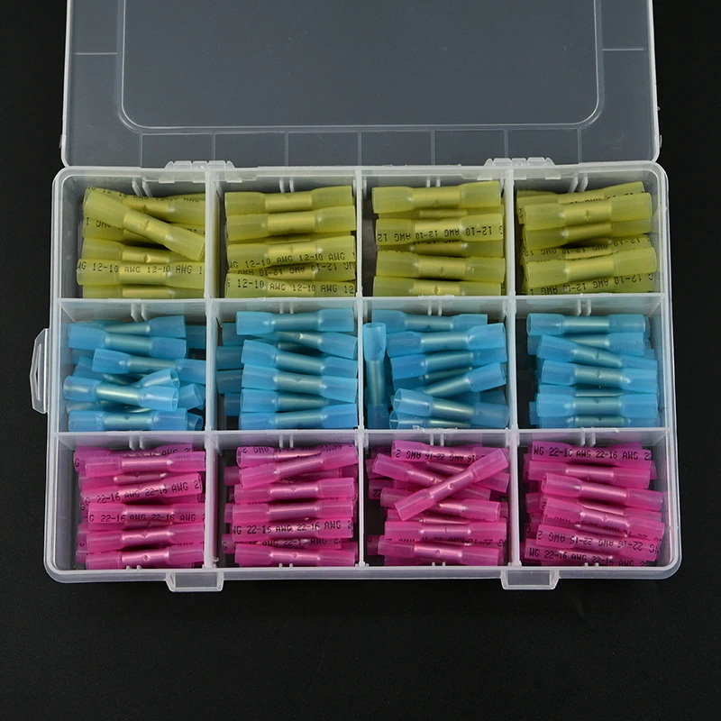 

180PCS red/blue/yellow MIX Heat Shrink Tube Cable Sleeve Wrap Wire The terminal leads are connected