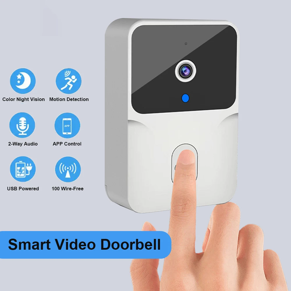 Campanello Video Wireless con Telecamera, Citofono WiFi con Comunicazione Bidirezionale e Visione Notturna IR, Monitor di Sorveglianza per Casa Intelligente - immagine 6