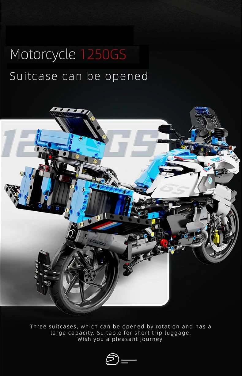 High Tech City Sports Rapid Racing Motorcycle Motorbike Locomotive Moc Modular Brick Model Building Blocks Boys Gifts Toys T4022