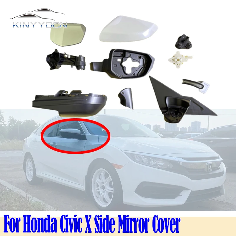 For Honda Civic X Side Mirror External Mirror Rearview Mirror Assembly