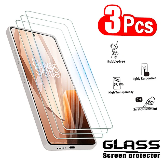 3 Pellicole Vetro Temperato 9H Per OnePlus 6 – Cristallo HD 0,33mm, Anti Graffio, Con Kit Installazione