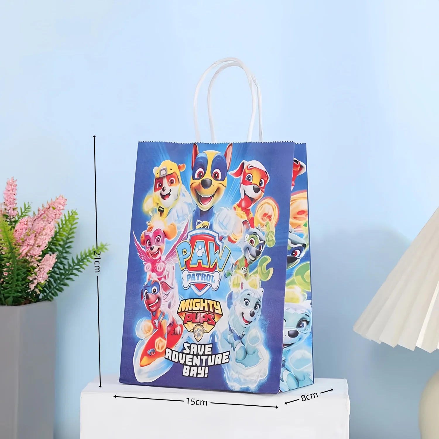 Paw Patrol Geschenktüten, Geburtstagsparty-Dekoration, Hund, Skye, Kraftpapier, Süßigkeitentüten, Goody Biscuit-Paket, Kindergeschenke, Partyzubehör – Detail 5