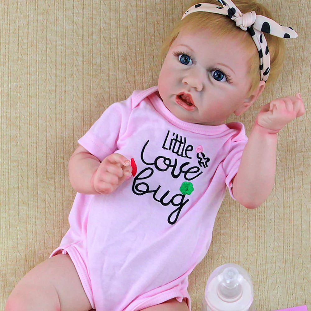

55CM Full vinyl Silicone baby doll Saskia Reborn Girl Boy bebe reborn Detail Painted Skin blood vessels visible newborn babies